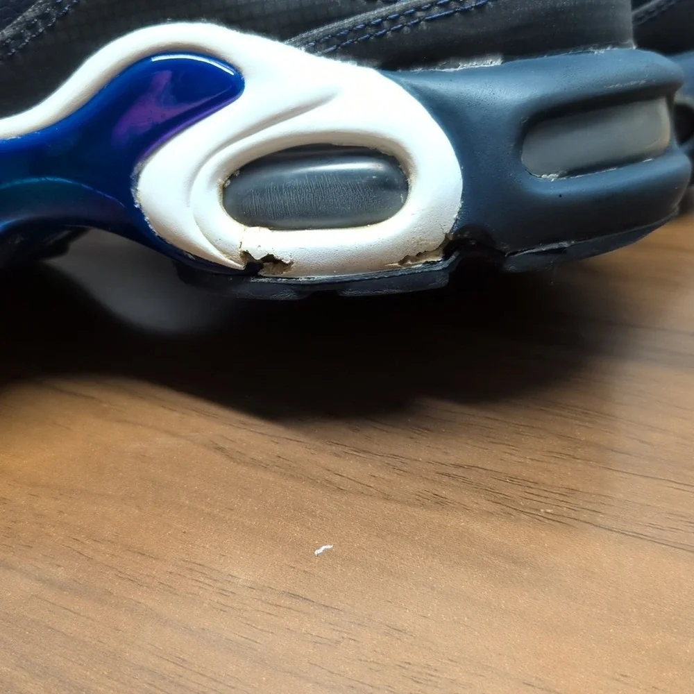 Nike Air Max Plus TN SE Obsidian Blue Leather Shoes Men‎ Size 9.5 AQ1088-400
